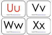 Uu-Xx-mini-flashcards